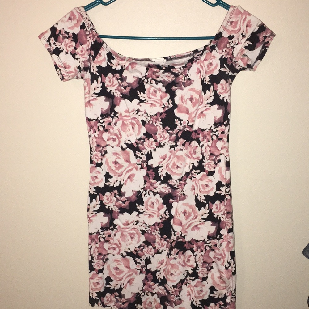 Garage Floral Bodycon Dress, Size S