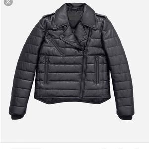 Alexander Wang leather puffy coat