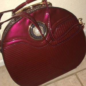 Brand new maroon brief case backpack purse