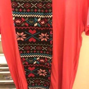 Agnes and Dora heart Leggings with classic T set