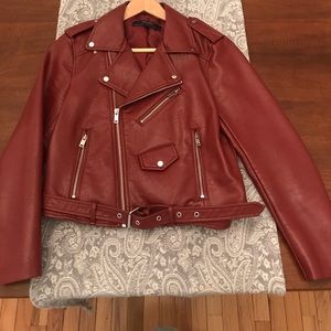 Zara faux leather jacket