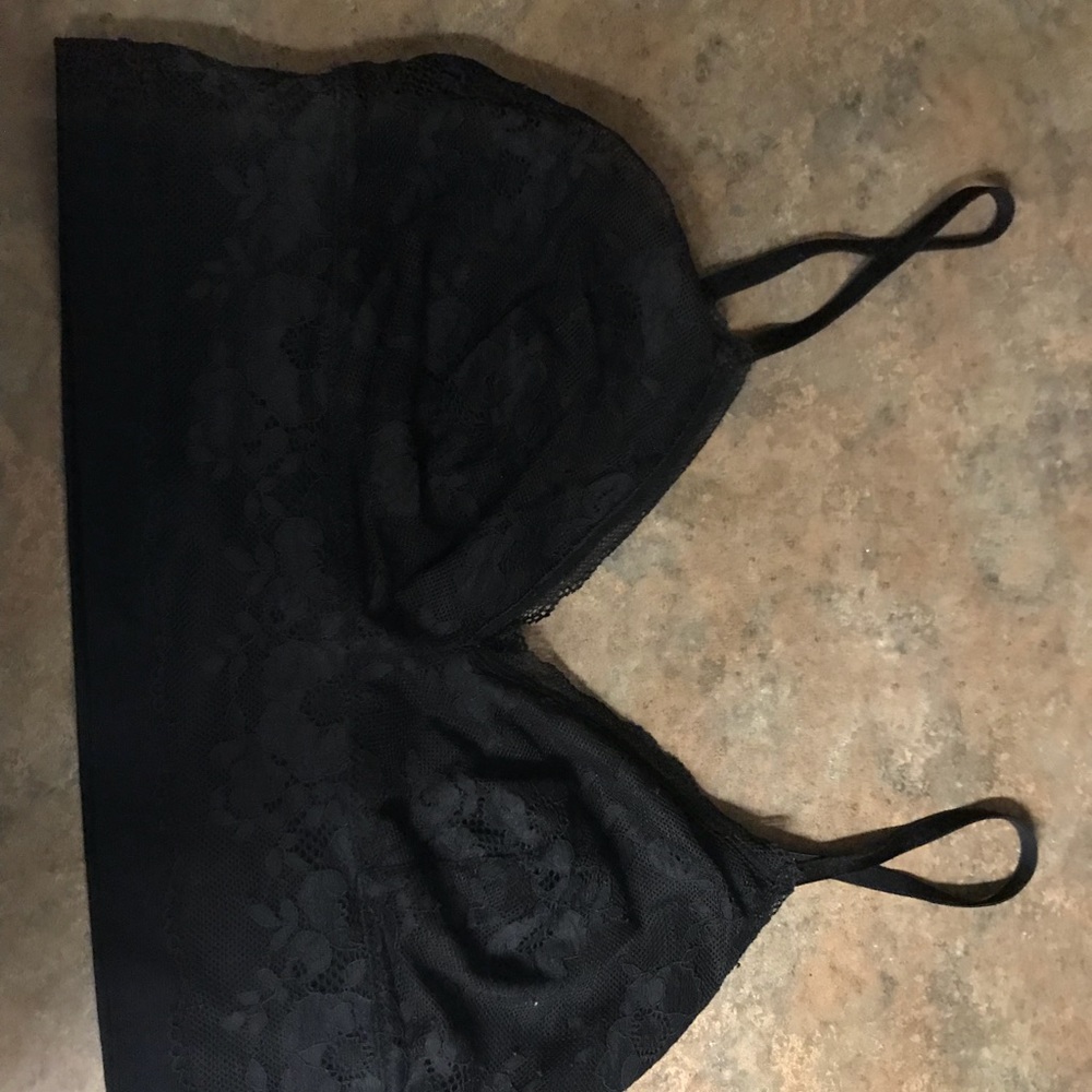 Sheer black lace Victoria Secret Bandeau