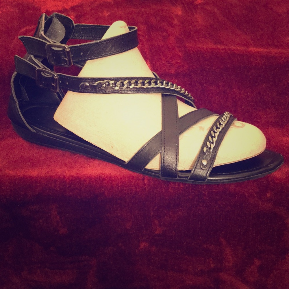 The Office gladiator sandals with chain accents