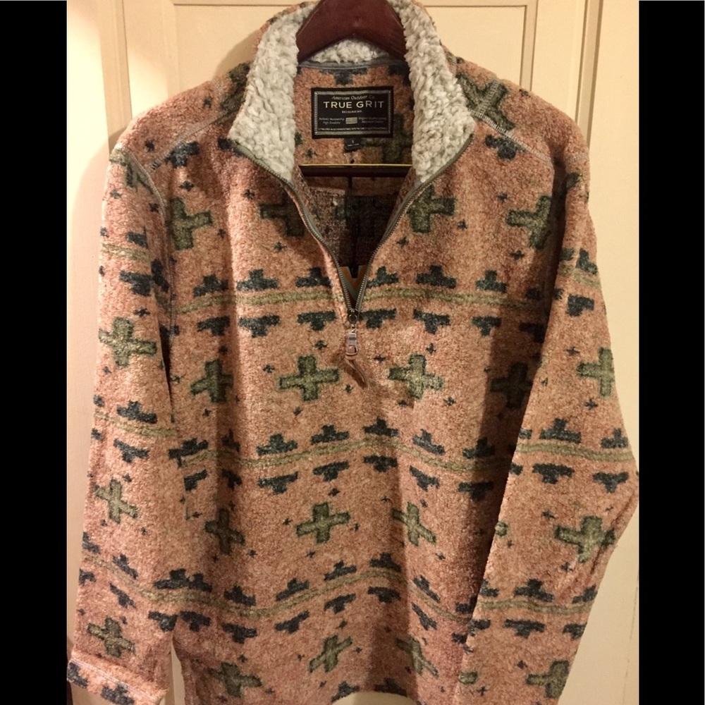 True Grit - Melange Blanket Pullover - Small