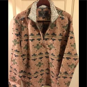 True Grit - Melange Blanket Pullover - Small