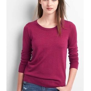 Berry Merino Wool Sweater