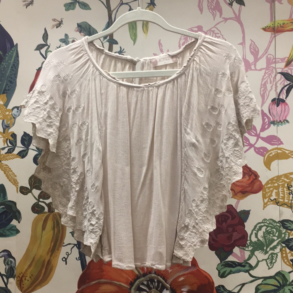 Altar’d state top with beautiful floral detail