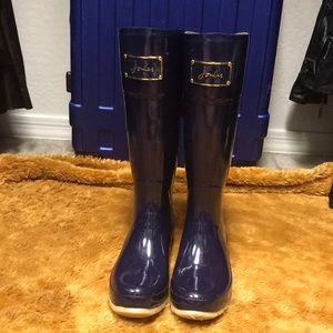 💯 Authentic Women’s Joules Rain Boots/Navy Blue