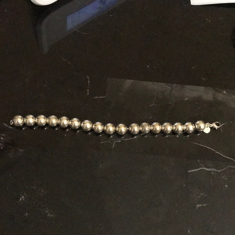 Tiffany & Co Sterling Silver Beaded Bracelet