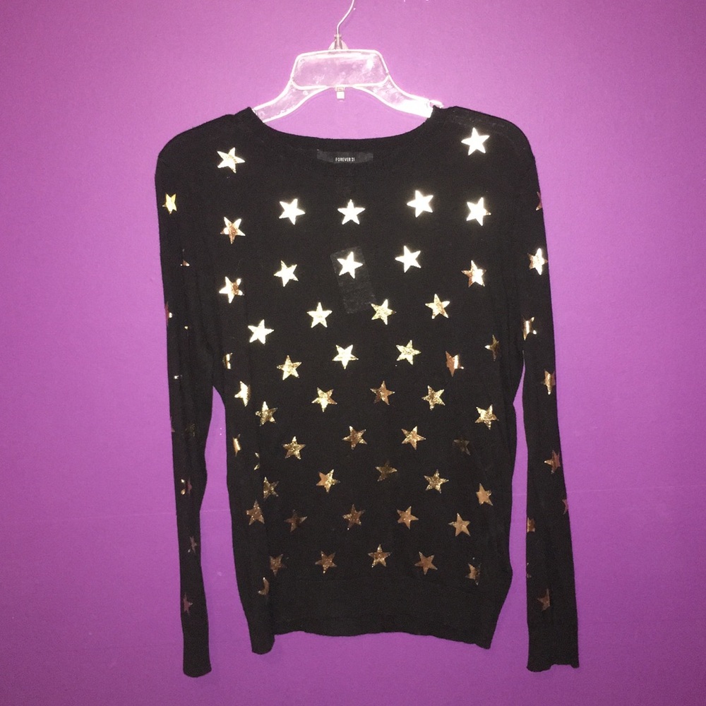 Gold Star Sweater