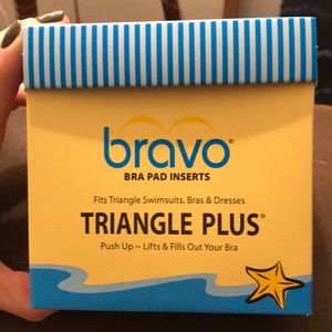 Bravo triangle push up pads BNWT!!