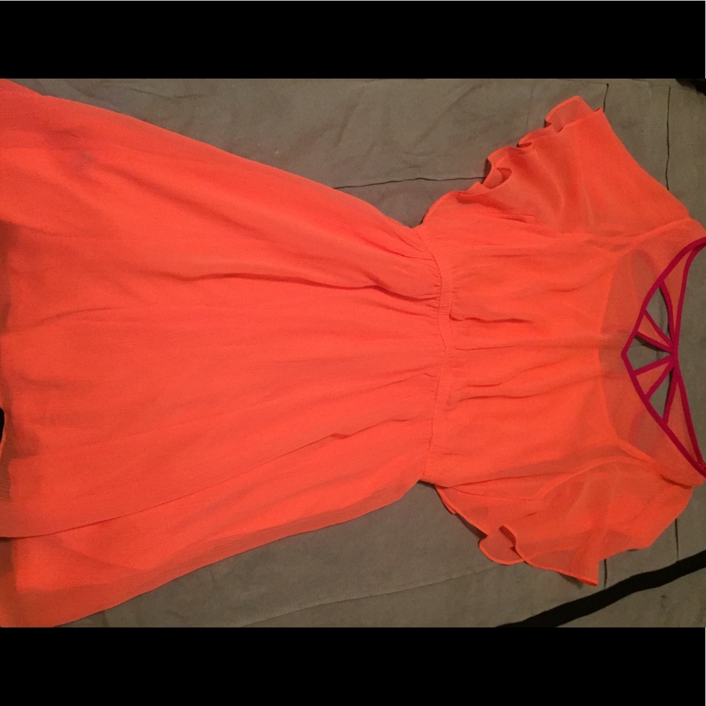 Express beautiful neon sun dress size XS