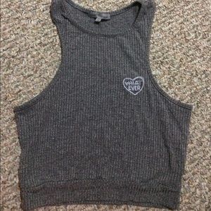 Embroidered Crop Top