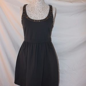 Cynthia Rowley Gray Racerback Dress w/ Silver Stud