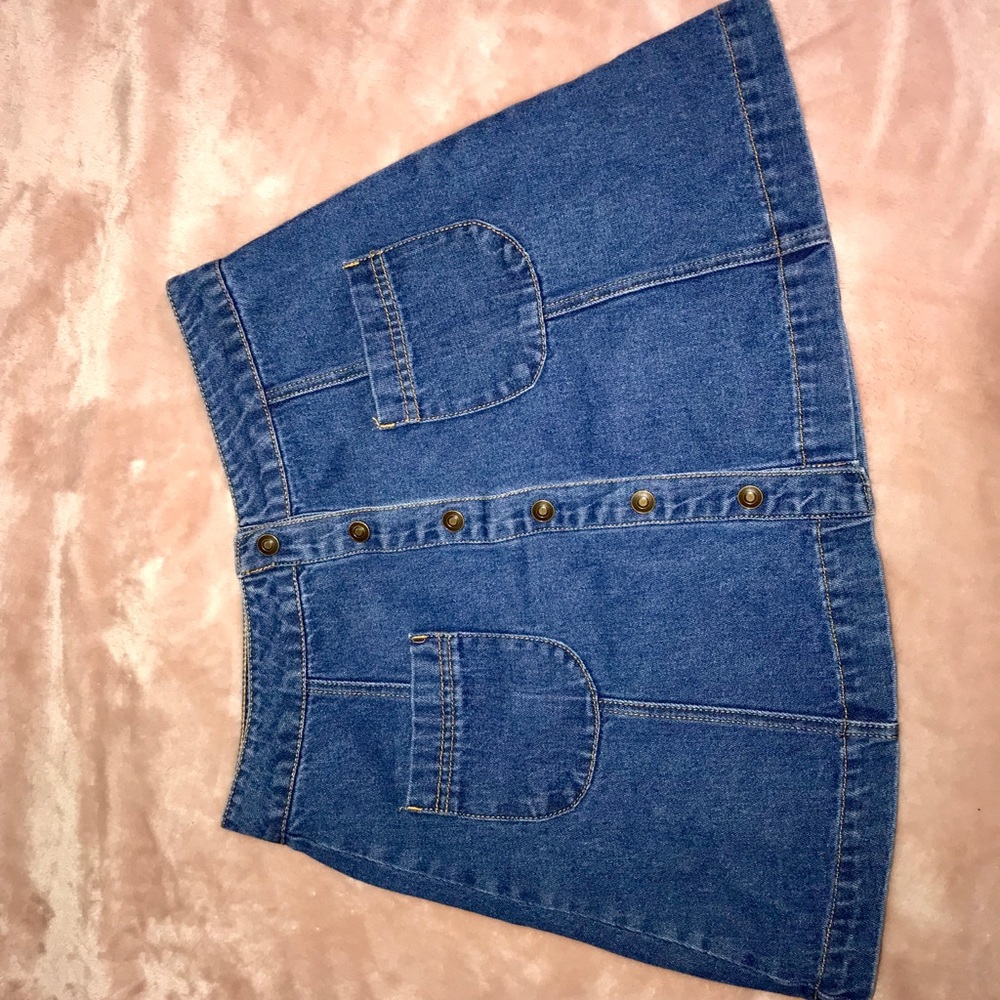 Denim Button Up Skirt!