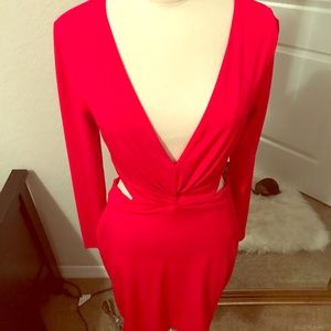 Express red dress