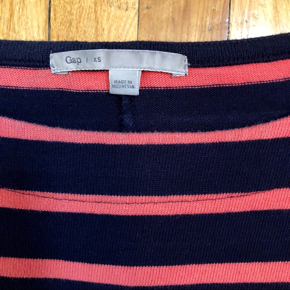 Gap Navy / Pink Striped Dress - Picture 3 of 7