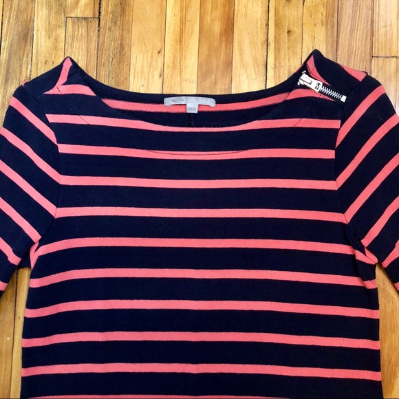 Gap Navy / Pink Striped Dress - Picture 2 of 7
