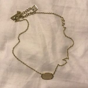 White stone necklace