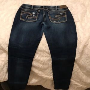 Silver Boyfriend Jean