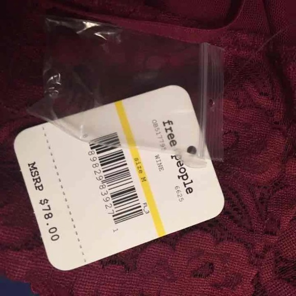 Wine Lace Lingerie Jumpsuit - Picture 4 of 4