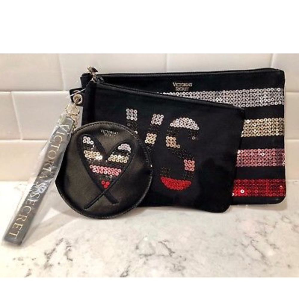 Set of 3 makeup bags