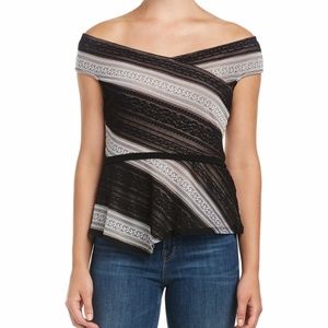 BCBG MAXAZARIA Denny Off The Shoulder Top
