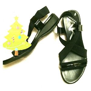 Anne Klein Sport black sandal shoes
