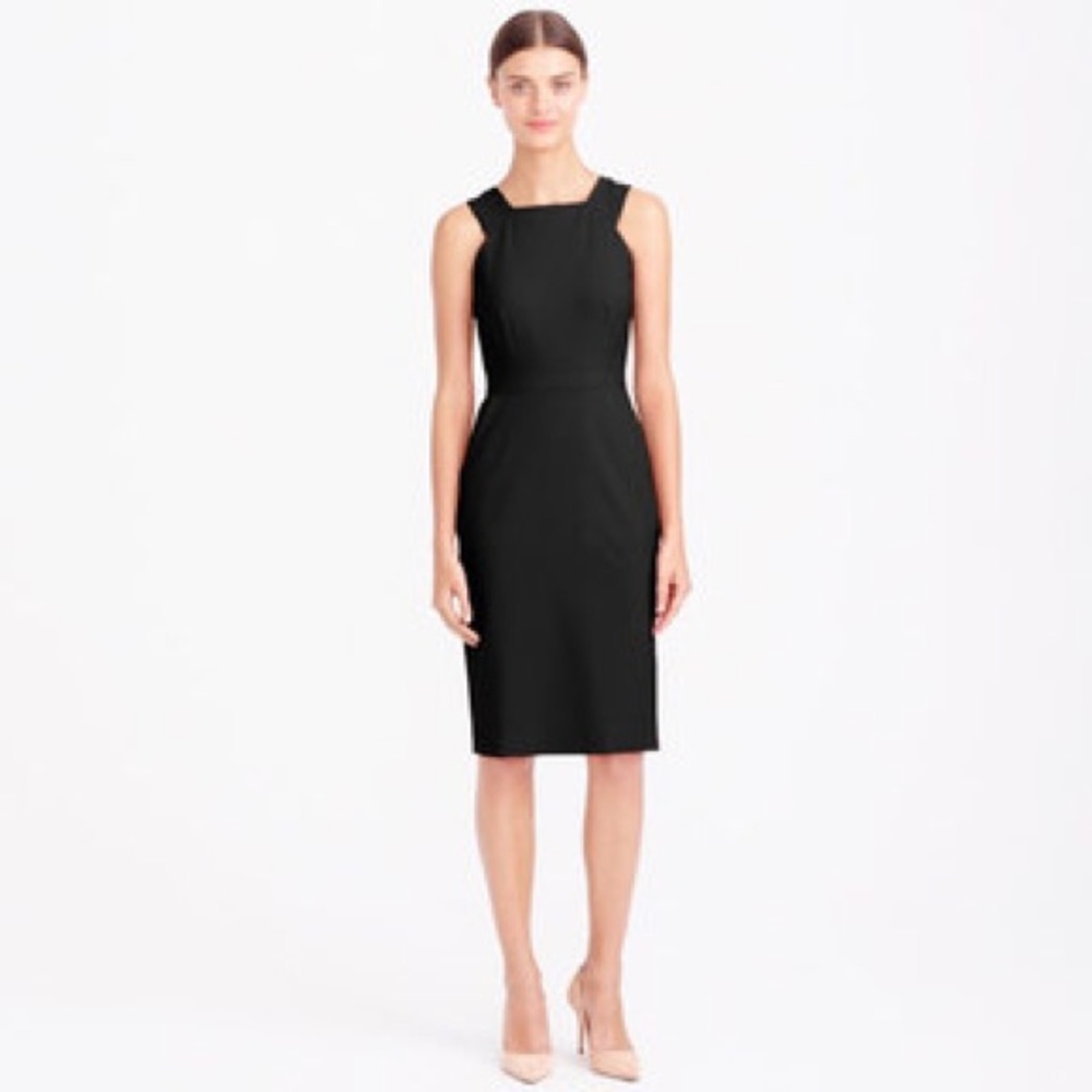 J. Crew Cutout Dress, Sz 6 Black