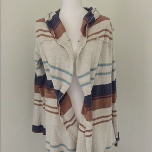 O’Neill hooded open cardigan sweater