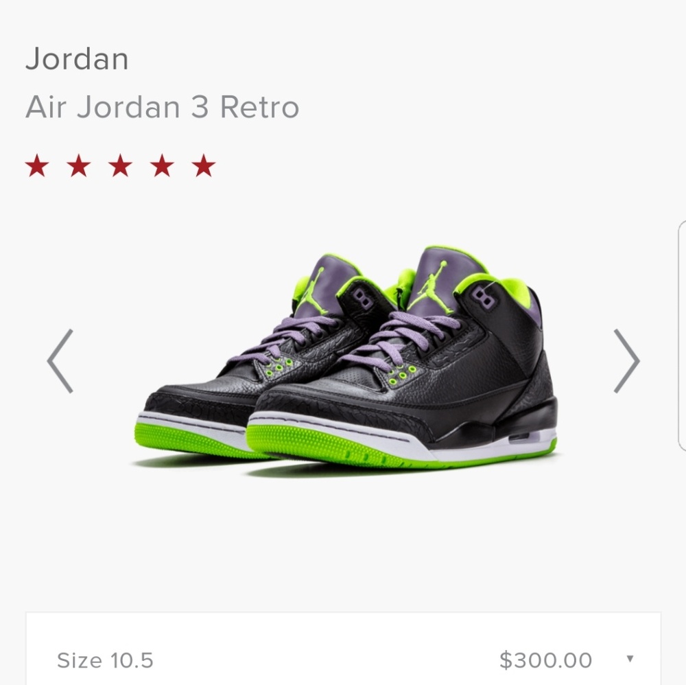 AIR JORDAN 3 RETRO (JOKER) - Picture 5 of 6