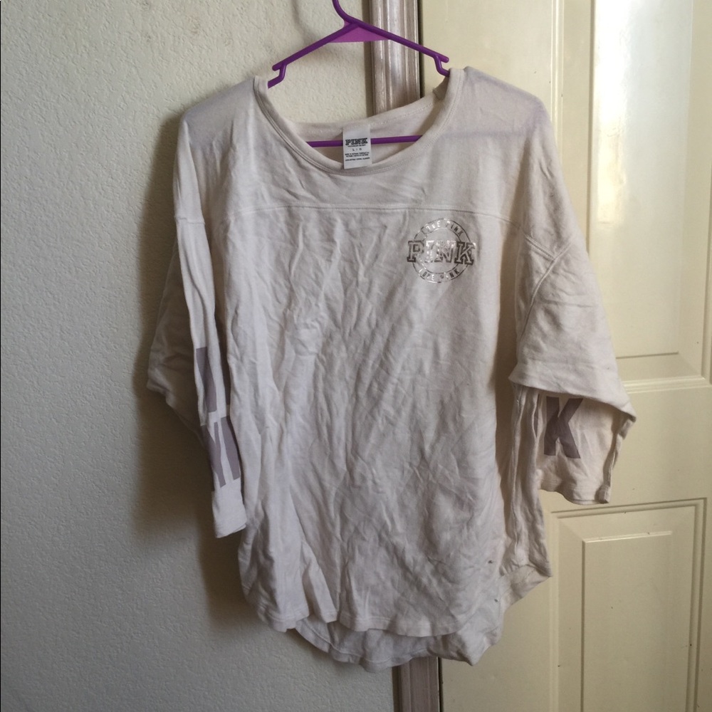 PINK quarter sleeve t shirt