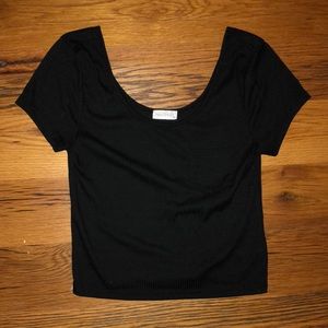 black crop top