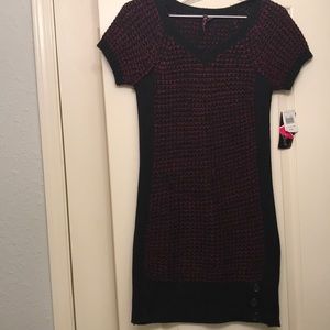 Short sleeve sweater dress