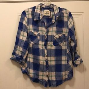 Sonoma Plaid Button Down Shirt