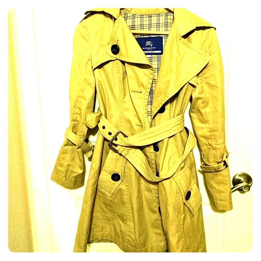 Burberry blue label trench coat