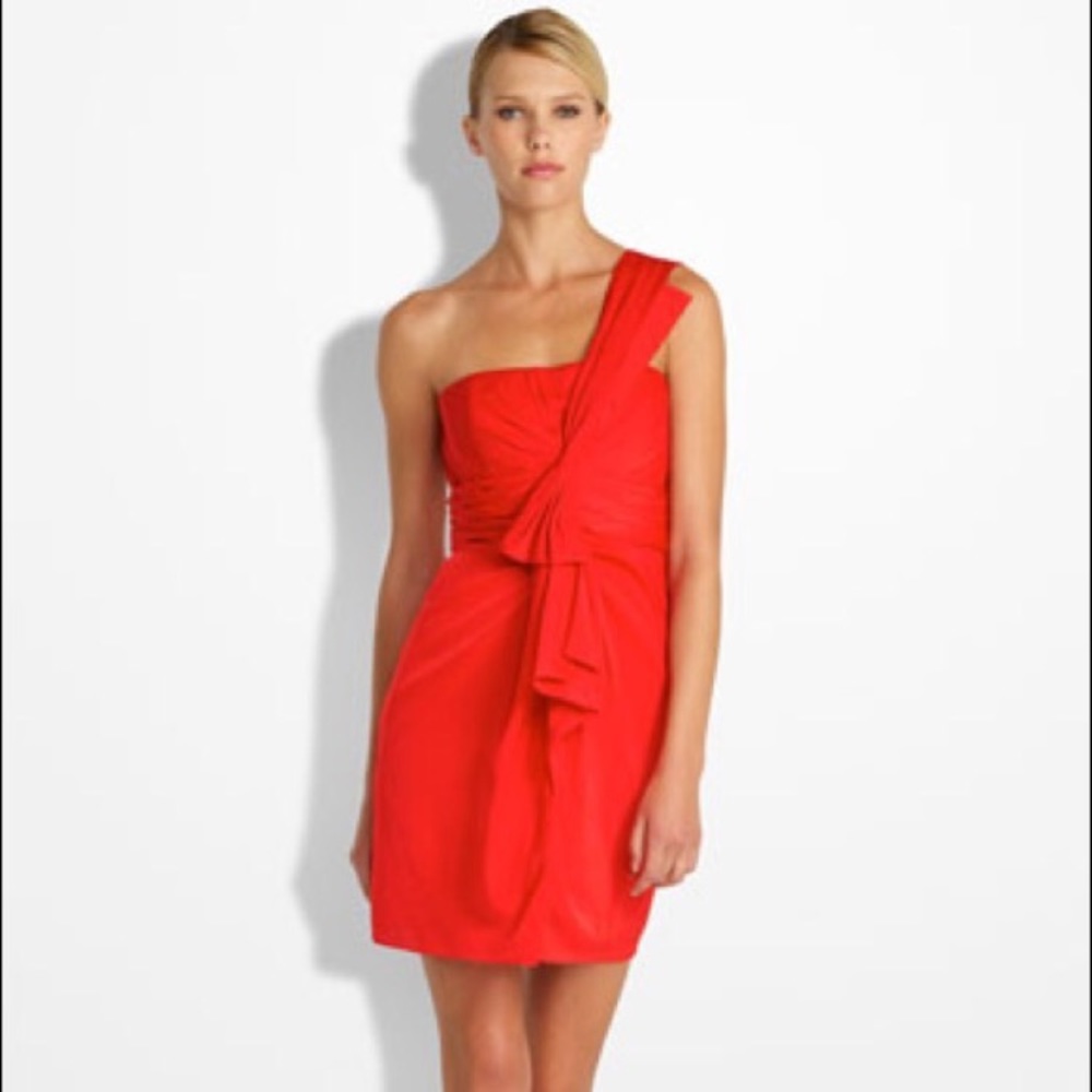BCBG One Shoulder Cocktail/Holiday Dress