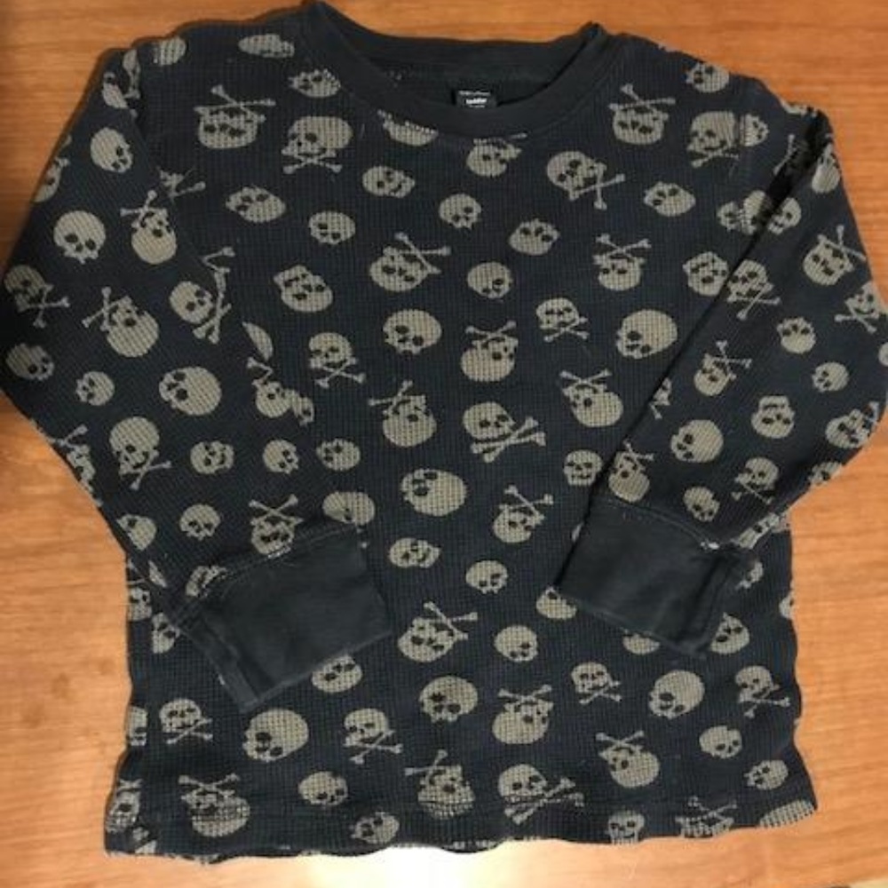 Gap Kids Boys Thermal Skull Shirt Tee 3 Years