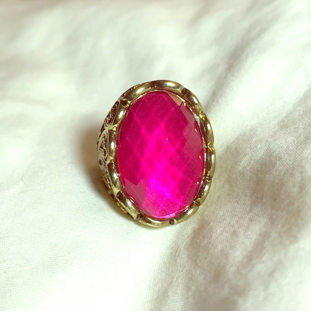 Cherry Ruby Vintage Ring Very Old Antiquish Pretty