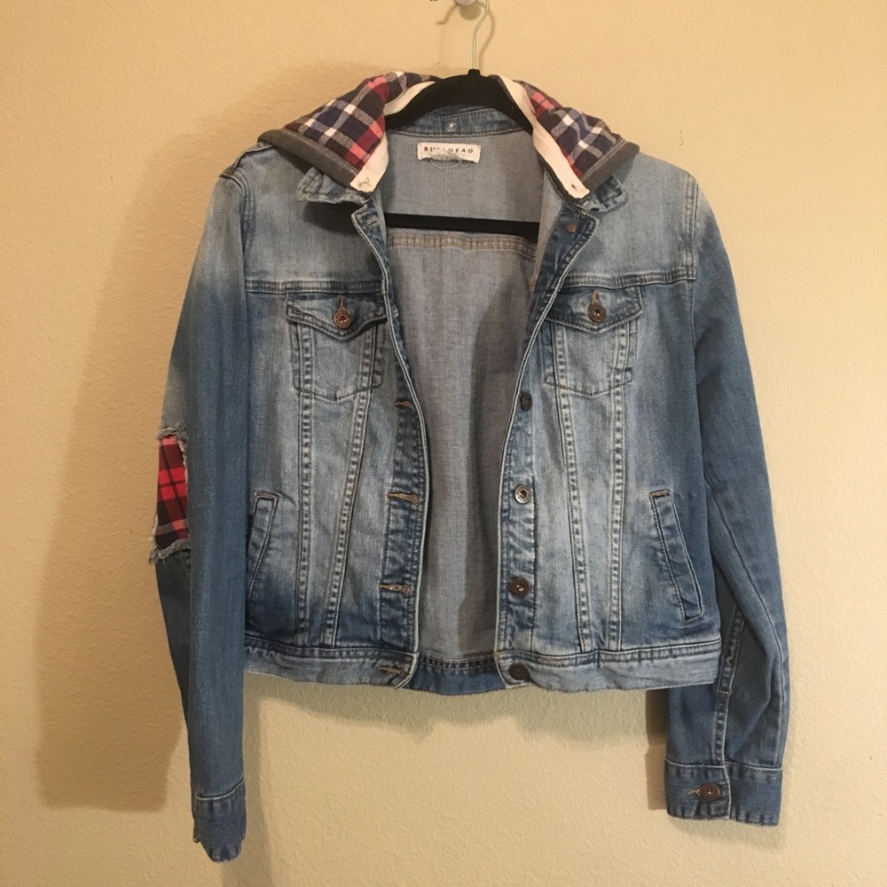 Denim jacket hoodie