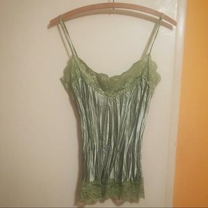 NWOT Gorgeous Satin & Lace Dressy Cami!