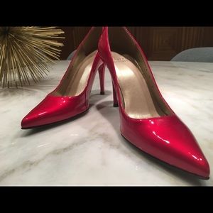 Red Patent Leather Stuart Weitzman Pumps