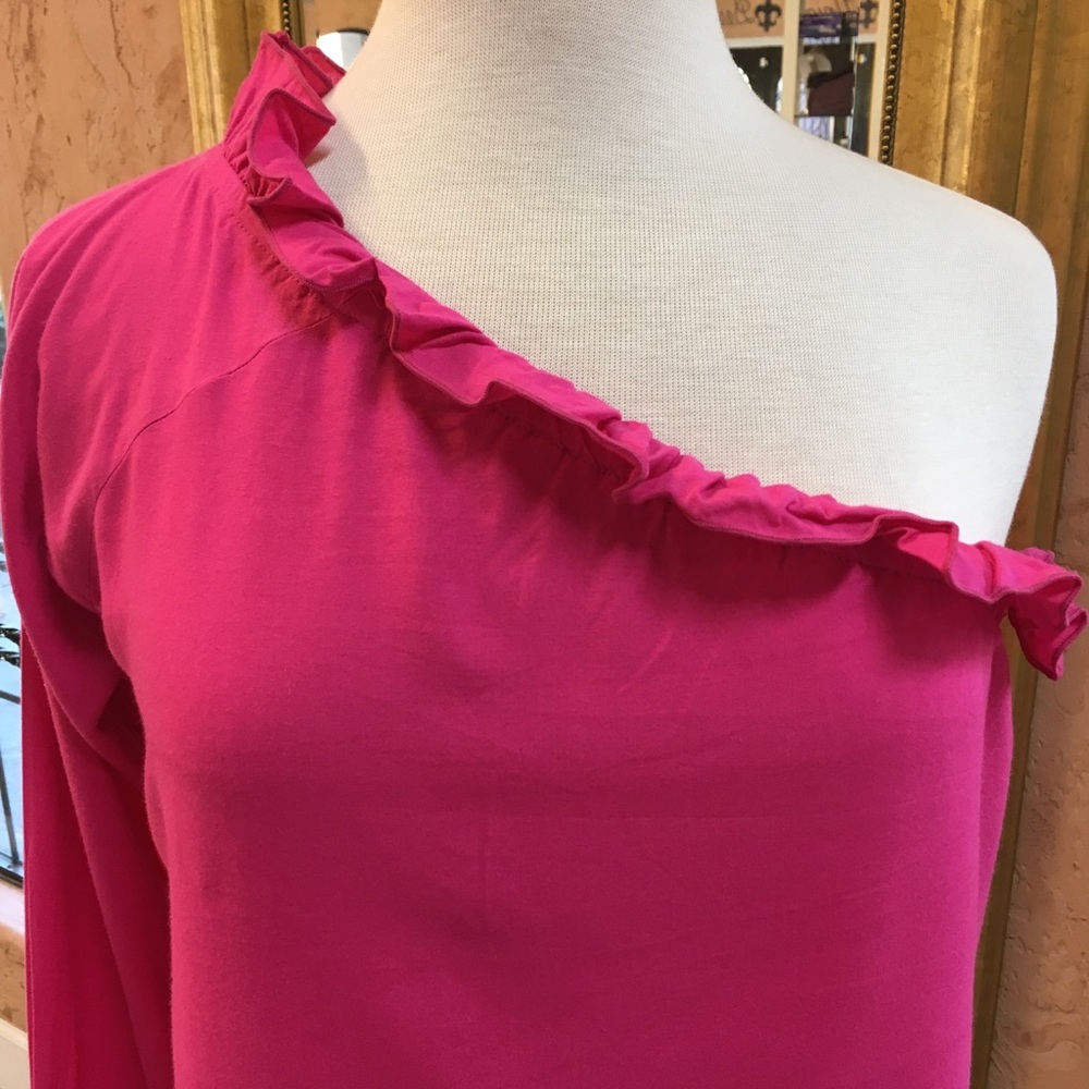 Savannah One Shoulder Long Sleeve Top