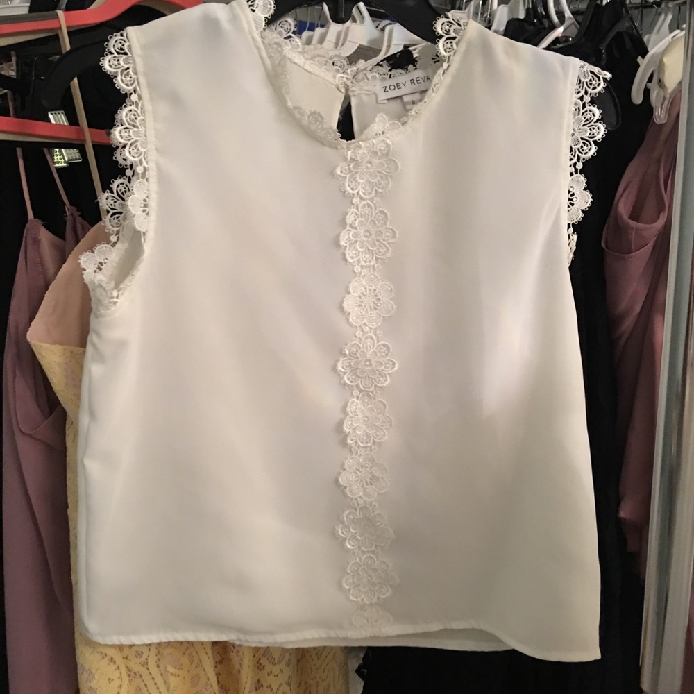 White Chiffon Top