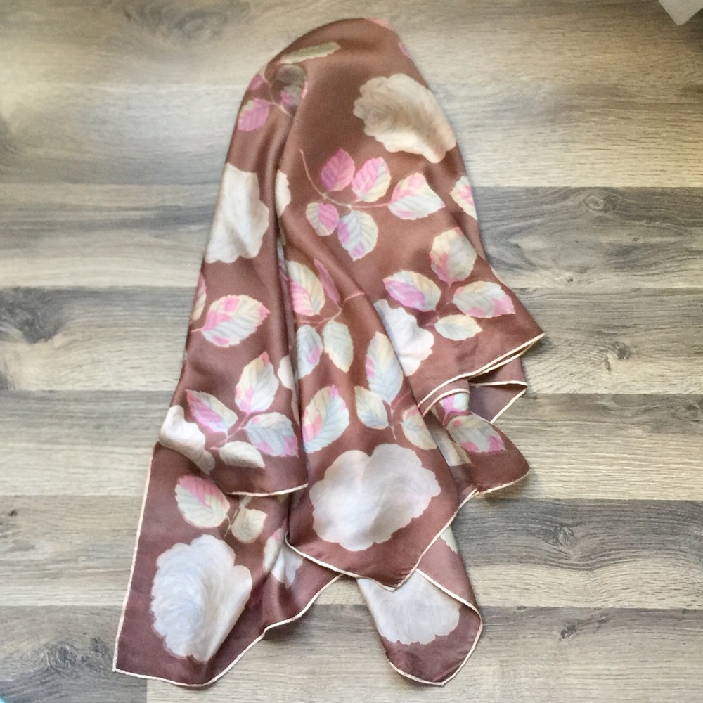 Oversized Vintage Silk Scarf