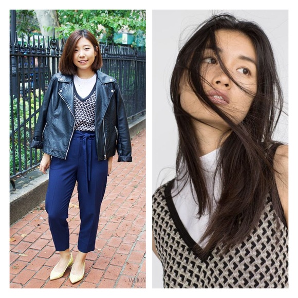 nwot • zara • knit micro jacquard waistcoat vest - Picture 2 of 6