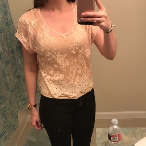 Forever 21 Lace Top with Tank Top