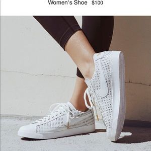 Nike Blazer Premium Low, white leather