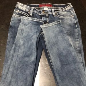 Denim white washed jeans