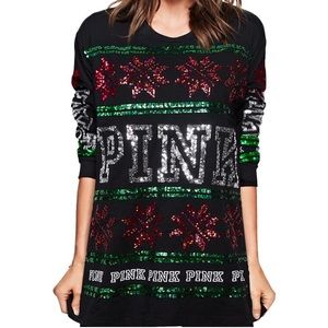 Victoria’s Secret Pink Holiday Campus Tee